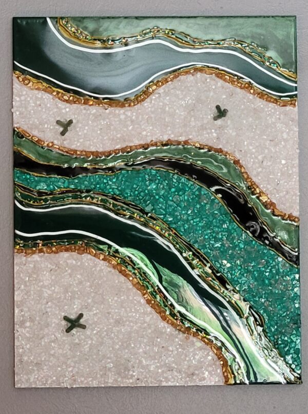 Green Geode Wall Hanging - Image 5