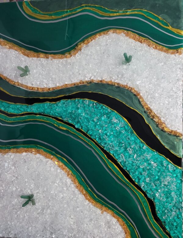 Green Geode Wall Hanging